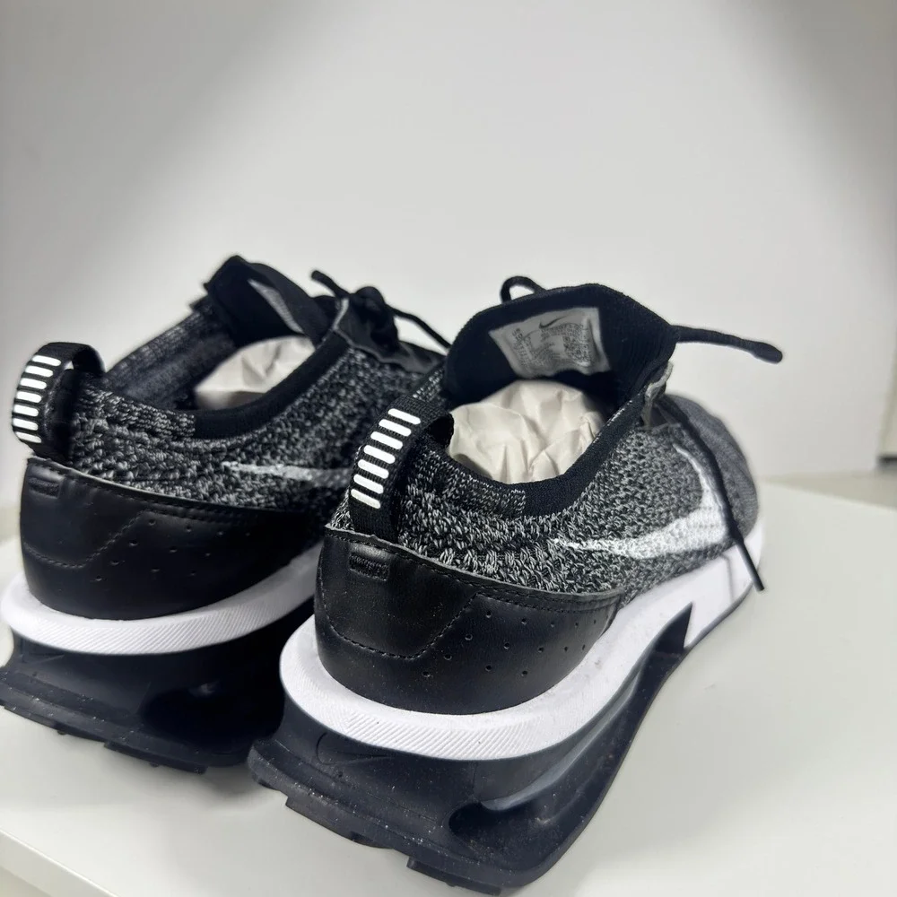 Nike Air Max Flyknit Racer Mens 10 Black White DM9073-001 Running Shoes